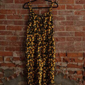 Women's Black Jumpsuit w/ Lemons